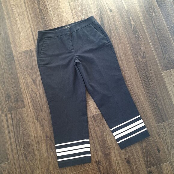 💙 Talbots Curvy Ankle Pants Cotton Size 8 - Picture 2 of 8